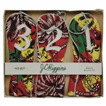 Classic Vibrant J.C. Higgins Fine Leather Club Head Covers Hed-Mits in Original Box