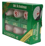 Old St. Andrews Golf Ball Miniatures Scotch Whiskeys in Original Unopened Box (6)