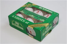 Old St. Andrews Golf Ball Miniatures Scotch Whiskeys in Original Unopened Box (6)