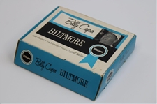 Billy Casper Signed Cut Card w/Biltmore Golf Ball Box w/Balls JSA ALOA