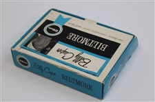Billy Casper Signed Cut Card w/Biltmore Golf Ball Box w/Balls JSA ALOA