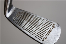 Three (3) Wood Shaft Clubs Spalding H.C. Hackbarth 2 Iron, LH Kroydon Mid Iron & Steve Gagan Kroydon Putter