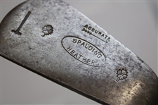 Two (2) Wood Shaft Clubs Spalding 5-J Heather Mashie & Spalding W. Robertson P-22 Mid Iron