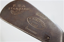 Two (2) Wood Shaft Clubs Spalding 5-J Heather Mashie & Spalding W. Robertson P-22 Mid Iron