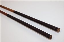 Two (2) Wood Shaft Clubs Spalding 5-J Heather Mashie & Spalding W. Robertson P-22 Mid Iron