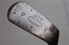 Four (4) Wood Shaft Irons R.M. Thomson Special, Wilson Triumph Jigger, Spalding Mashie Niblick & Kroydon Driving Iron