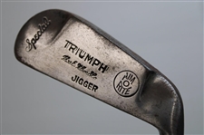 Four (4) Wood Shaft Irons R.M. Thomson Special, Wilson Triumph Jigger, Spalding Mashie Niblick & Kroydon Driving Iron