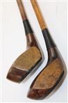 Two (2) Wood Shaft Woods Hoy Lake Brassie Circa 1925 & Circa 1925 Unmarked Spoon