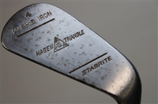 Three (3) Wood Shaft Irons Thistle Mid Iron, AMPCO Mid Iron & Walter Hagen Mashie 