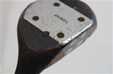 Three (3) Fancy Face Woods LH Spalding 3 Wood, R.T. Jones Spalding 2 Wood & Co-ordinator Brassie