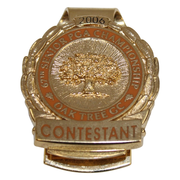Brad Bryant’s Runner-Up 2006 Senior PGA Championship at Oak Tree Contestant Badge