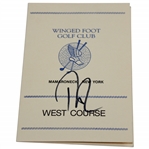 Davis Love III Signed Winged Foot West Course Official Scorecard JSA ALOA