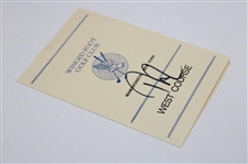 Davis Love III Signed Winged Foot West Course Official Scorecard JSA ALOA