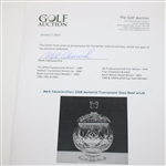 Mark Calcavecchia's 2008 Memorial Tournament Glass Bowl w/Lid