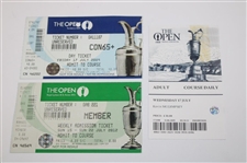 Five (5) The Open Championship Tickets - 2009, 2010, 2012 & 2019 (x2)