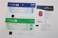 Five (5) The Open Championship Tickets - 2009, 2010, 2012 & 2019 (x2)