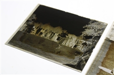 Two (2) Vintage Glass Negative Plates - Action Shot & Pose