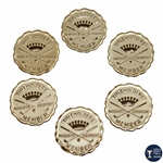 Six (6) Titleholders Augusta Georgia Member Badges/Pins in Boxes - Undated