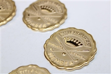 Six (6) Titleholders Augusta Georgia Member Badges/Pins in Boxes - Undated