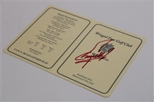 Fuzzy Zoeller Signed Winged Foot Golf Club Scorecard JSA ALOA