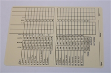 Fuzzy Zoeller Signed Winged Foot Golf Club Scorecard JSA ALOA