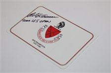 Retief Goosen Signed Shinnecock Hills Golf Club Scorecard Inscribed '2004 US Open' JSA ALOA