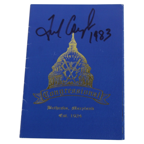 Fred Couples Signed Congressional Country Club Scorecard Inscribed 1983 JSA ALOA
