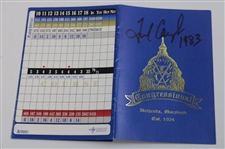 Fred Couples Signed Congressional Country Club Scorecard Inscribed '1983' JSA ALOA