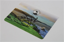 Jim Furyk Signed Pebble Beach Scorecard Inscribed '2020' JSA ALOA