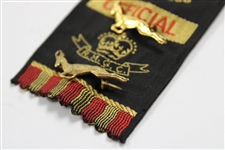 1968 World Amateur Golf Council Eisenhower Cup Officials Ribbon with Pins