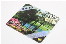 2006 Masters Tournament SERIES Badge #Q01209 - Phil Mickelson Winner
