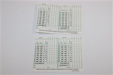 Gay Brewer & Bob Goalby Signed Augusta National SC's w/Years Won Notation JSA ALOA