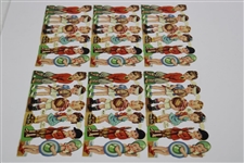 Six (6) Vintage Sports Die-Cut Panels 
