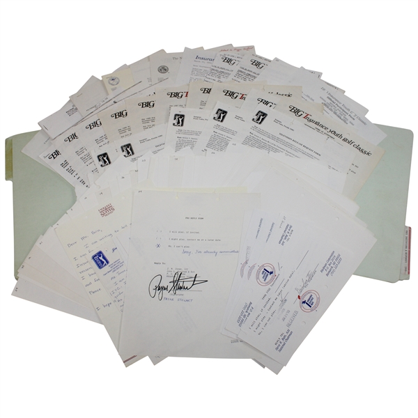 Signed Contracts, TV Release Forms, Participation & other for 1989 Ins. Youth Classic