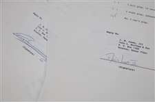 Signed Contracts, TV Release Forms, Participation & other for 1989 Ins. Youth Classic