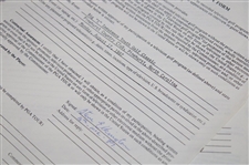 Signed Contracts, TV Release Forms, Participation & other for 1989 Ins. Youth Classic