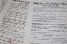 Signed Contracts, TV Release Forms, Participation & other for 1989 Ins. Youth Classic