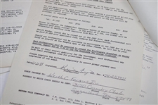 Signed Contracts, TV Release Forms, Participation & other for 1989 Ins. Youth Classic