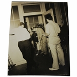 c.1930's Original Photo of Horton Smith Putting Setup in Office