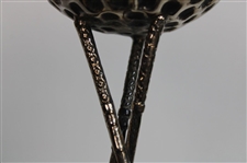 Vintage Metal Dimple Golf Ball Themed Stand with Golf Club Themed Tri-Stand