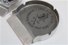 1986 US Open at Shinnecock Hills & 2004 Ryder Cup at Oakland Hills Pewter Putting Cup Ash Trays