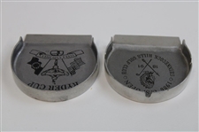 1986 US Open at Shinnecock Hills & 2004 Ryder Cup at Oakland Hills Pewter Putting Cup Ash Trays