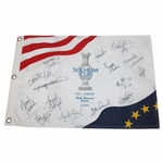 Team USA Signed 2009 Solheim Cup at Rich Harvest Farms Flag JSA ALOA