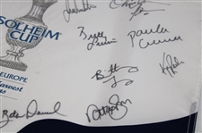 Team USA Signed 2009 Solheim Cup at Rich Harvest Farms Flag JSA ALOA