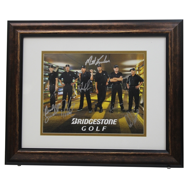 Trevino, Couples, Kuchar, Price, Love, & Snedeker Signed Bridgestone Golf Framed Photo JSA ALOA