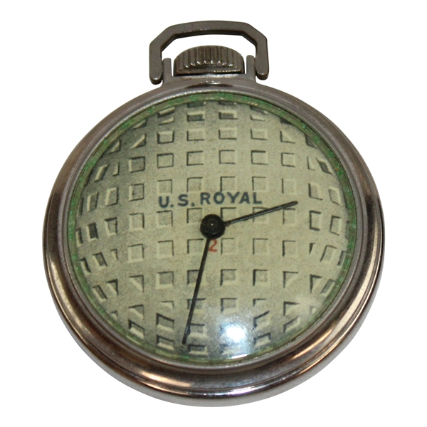 US Royal 2 Golf Ball Theme Pocket Watch