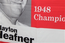 Bank of America Colonial 1948 Champion Clayton Heafner Large Course Flown Banner
