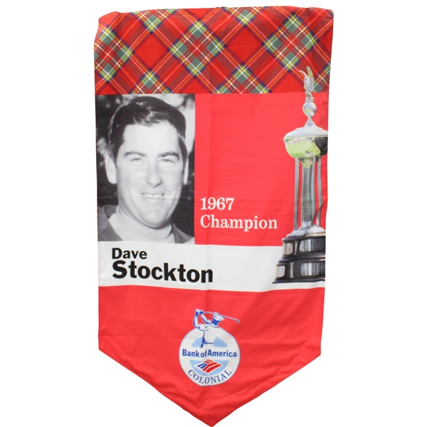 Bank of America Colonial 1967 Champion Dave Stockton Large Course Flown Banner