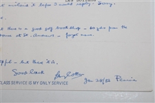 Henry Cotton Signed Typed Response to Les Bolland - January 18, 1982 JSA ALOA