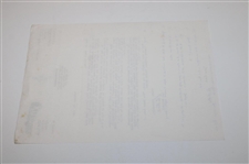 Henry Cotton Signed Typed Response to Les Bolland - January 18, 1982 JSA ALOA